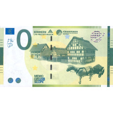 0 Euro biljet Kommern LVR-Freilichtmuseum Mechernich.